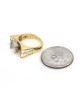 Baguette Diamond Tension Ring Mounting in Gold